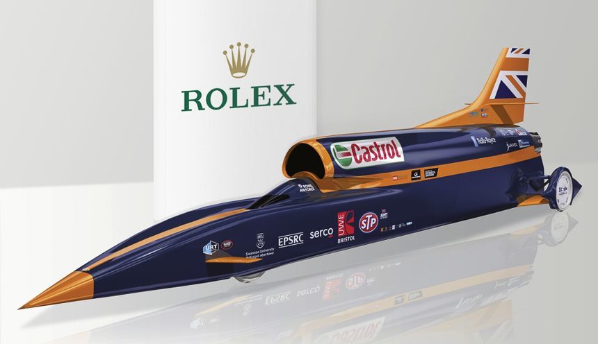 用于Bloodhound SSC 1000 MPH汽車的勞力士計(jì)時(shí)碼表和車速表:這就是現(xiàn)代勞力士?jī)x表盤(pán)儀表的樣子-復(fù)刻表