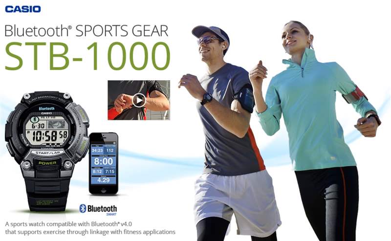卡西歐Sports Gear STB-1000藍牙手表提供健身信息和電話提醒-復刻表