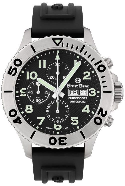 恩斯特·奔馳（Ernst Benz）的白盤多功能計時200M潛水腕表-復刻表