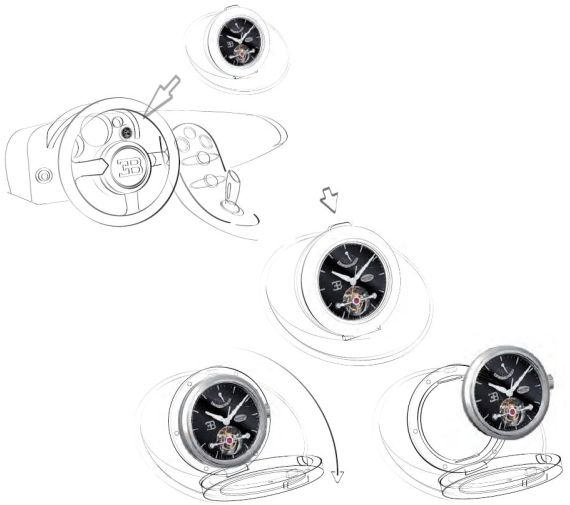 Parmigiani Bugatti Tourbillon 1 帕瑪強尼布加迪陀飛輪腕表+布加迪Galibier 16C汽車-復刻表