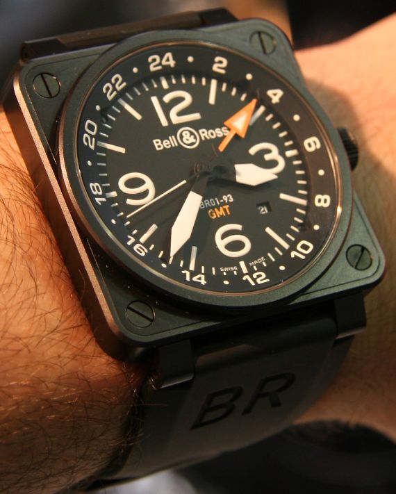 柏萊士Bell & Ross BR01-93 GMT和BR01-92金錠腕表-復刻表