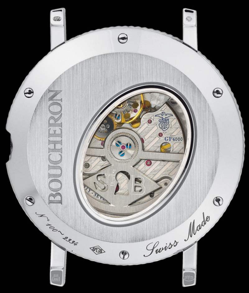 boucheron-gp4000-movement 寶詩龍 Bestiary Ronde Seconde Folle 系列、變色龍、青蛙和貓頭鷹腕表-復刻表