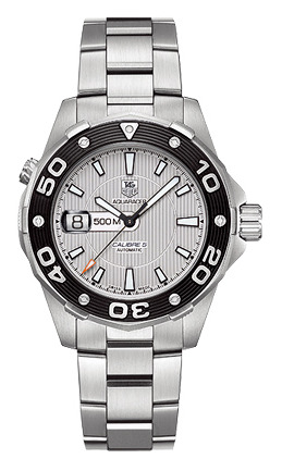 Tag Heuer Aquaracer Calibre 5 Watch Silver 泰格豪雅Aquaracer 500M機芯5潛水腕表-復刻表