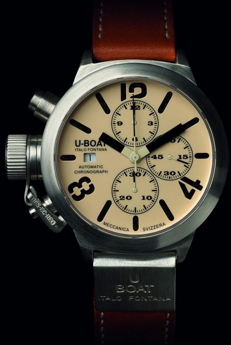 ca925-front U-Boat Classico 925系列限量版銀色腕表-復刻表