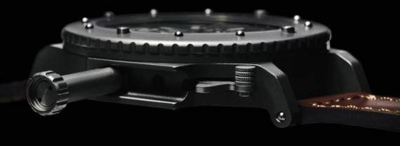 U-Boat U-1942 watch crown U型潛艇U-1942限量版腕表:巨型復(fù)古意大利潛水員-復(fù)刻表