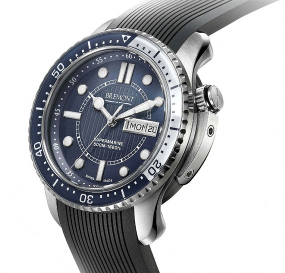 bremont-supermarine-watch-blue 布里蒙特超級(jí)海軍500腕表:年輕品牌的第一位潛水員-復(fù)刻表
