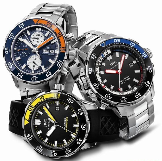 IWS廠萬國表海洋時計四分之一黃腕表IW356802-復刻表