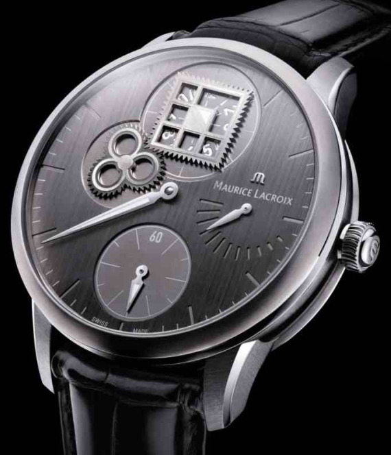 Maurice Lacroix Masterpiece Regulateur Roue Carree Watch 莫里斯·拉克魯瓦(Maurice Lacroix)杰作調節魯埃·卡里手表-復刻表