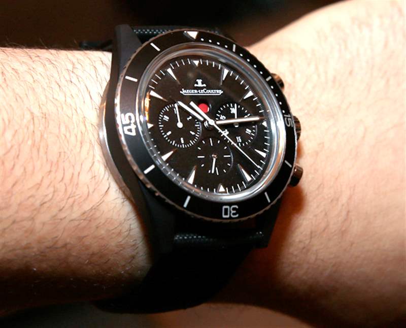 積家深海計時碼表金屬陶瓷腕表上手體驗-復刻表