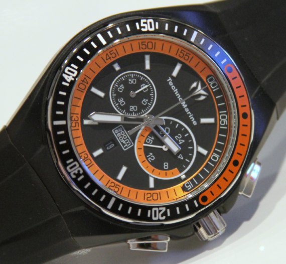 TechnoMarine Cruise Sport watch orange 泰諾船舶重返市場四分之一橙圈腕表-復刻表