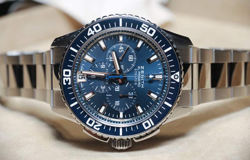 真力時Stratos Flyback藍色腕表上手-復刻表