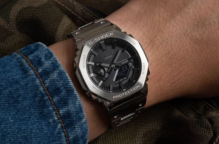 評點G-SHOCK“全金屬”農家橡樹GM-B2100運動表-復刻表