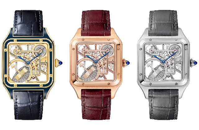 卡地亞推出三款金屬Santos-Dumont鏤空腕表-復(fù)刻表