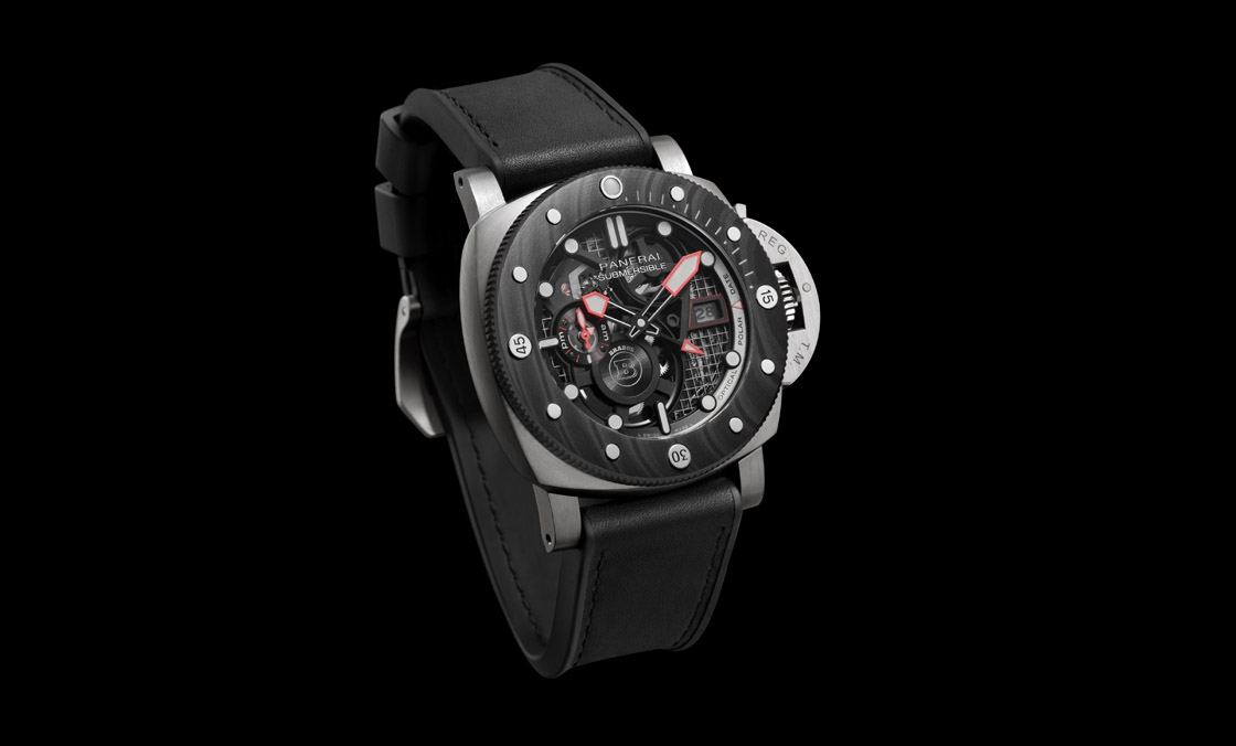 OFFICINE PANERAI - DMLS金屬鐳射燒結表殼加持！ Panerai x Brabus聯名表第四代現身：Submersible S eTitanio PAM01403