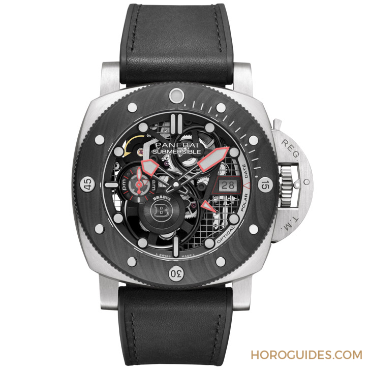 OFFICINE PANERAI - DMLS金屬鐳射燒結表殼加持！ Panerai x Brabus聯名表第四代現身：Submersible S eTitanio PAM01403