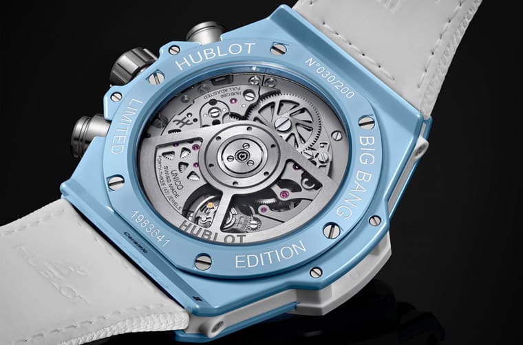 超適合夏天的宇舶大爆炸天空藍(lán)陶瓷計(jì)時(shí)碼表雙色表殼交織沁涼活力-復(fù)刻表