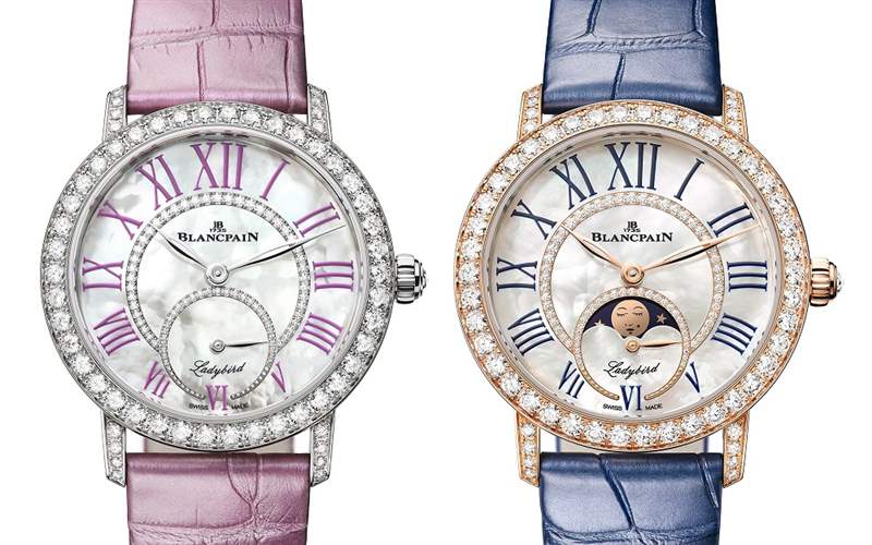 Blancpain推出Ladybird Colors小秒針腕表和月相腕表:春日色彩-復刻表