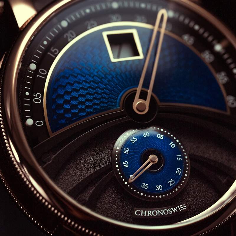 Chronoswiss推出Delphis Oracle數(shù)字跳時(shí)腕表：藍(lán)色琺瑯與璣鏤工藝-復(fù)刻表