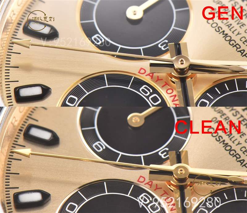 C廠余文樂真假對比,Clean廠勞力士余文樂4130做工對比正品一眼假嗎-復(fù)刻表