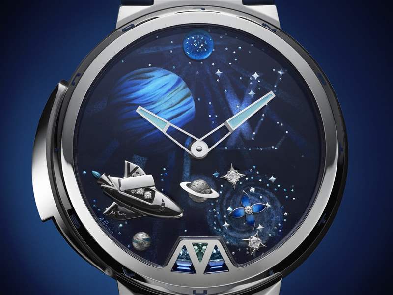 Louis Vuitton推出Tambour Jacquemart Minute Repeater 200 Years三問報時腕表:太空漫游-復刻表