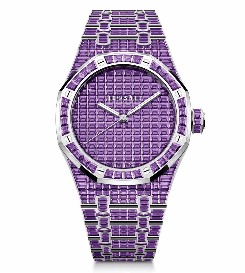 愛彼推出Royal Oak Selfwinding Rainbow Sets珠寶腕表:彩色寶石鑲嵌 愛彼推出Royal Oak Selfwinding Rainbow Sets珠寶腕表:彩色寶石鑲嵌-復刻表