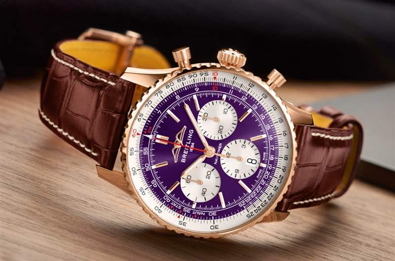 百年靈為慶祝臺北101落成二十周年特別打造超限量紫面Navitimer飛行表-復(fù)刻表