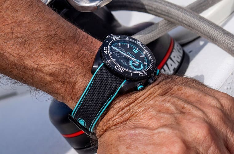 歐米茄以海馬Planet Ocean計時碼表為基礎(chǔ)創(chuàng)作最新阿聯(lián)酋航空紐西蘭ETNZ船隊聯(lián)名表-復(fù)刻表