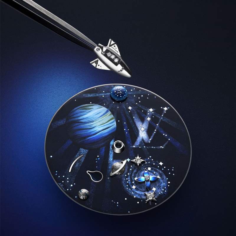 Louis Vuitton推出Tambour Jacquemart Minute Repeater 200 Years三問報時腕表:太空漫游-復刻表