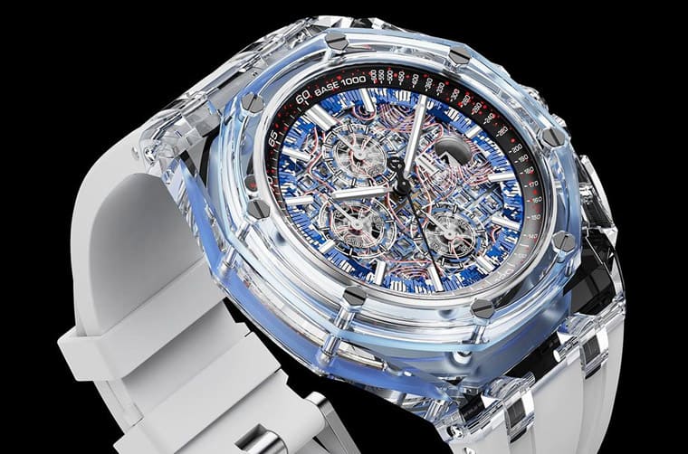 超吸睛!主打迷彩軍事風(fēng)的透明皇家橡樹離岸型計時碼表-復(fù)刻表