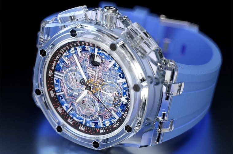 超吸睛!主打迷彩軍事風(fēng)的透明皇家橡樹離岸型計時碼表-復(fù)刻表