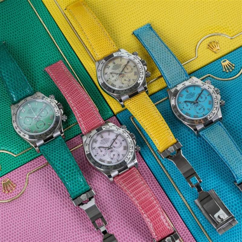 ROLEX COSMOGRAPH DAYTONA “BEACH” 116519(Source:amsterdamvintagewatches) Rolex Daytona Beach特別版手表綠松石面盤20年后身價大躍進!-復刻表