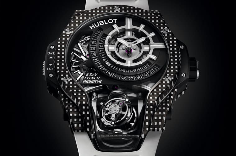 宇舶MP-09雙軸陀飛輪再次結合3D碳纖維材質這次改為耐看好搭的白色-復刻表