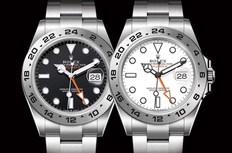 ROLEX Explorer II手表最新行情勞力士探二黑、白面溢價相差4%-復刻表
