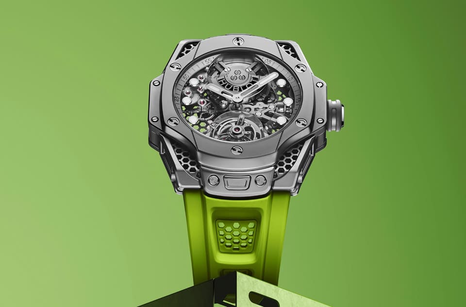 宇舶聯(lián)名設計師Samuel Ross「蜂窩」陀飛輪搭配極光綠簡直潮到爆-復刻表