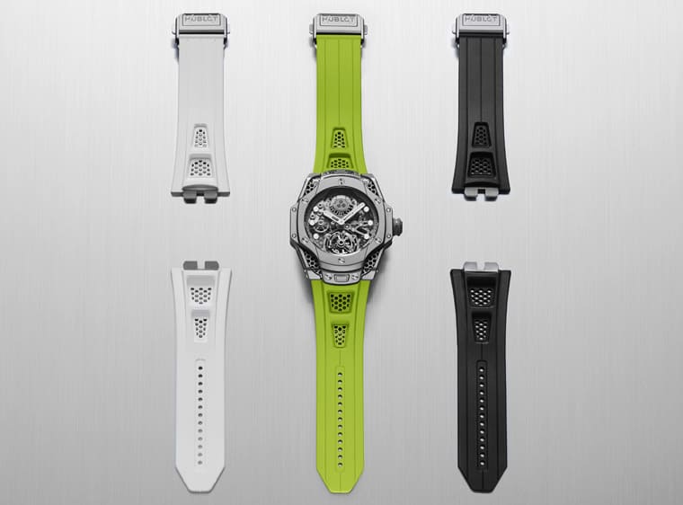 宇舶聯(lián)名設計師Samuel Ross「蜂窩」陀飛輪搭配極光綠簡直潮到爆-復刻表