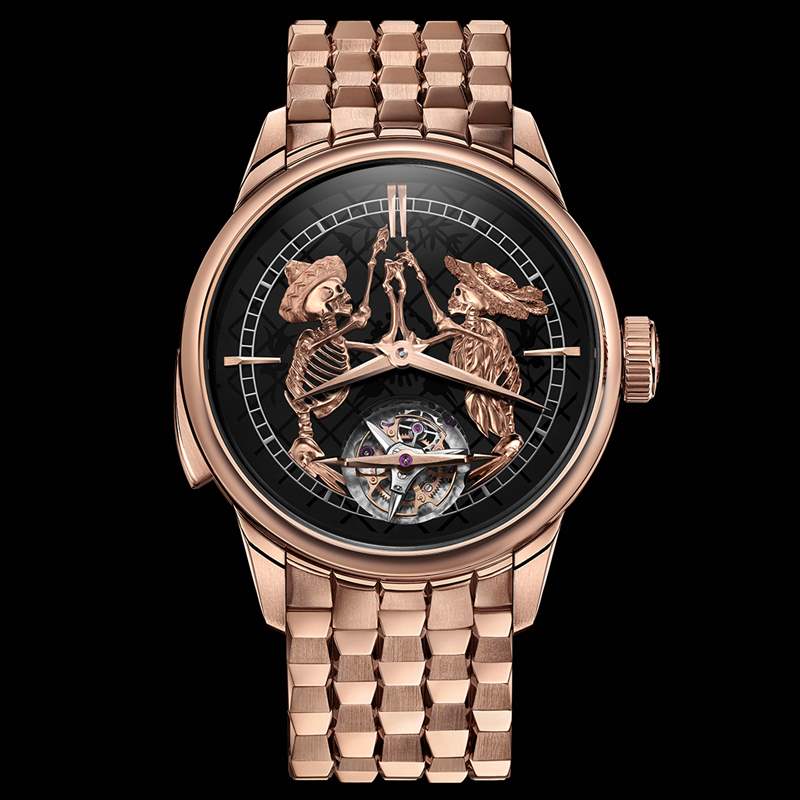 BIVER鐘樂三問陀飛輪,金雕新作致敬墨西哥亡靈節(jié)-復刻表