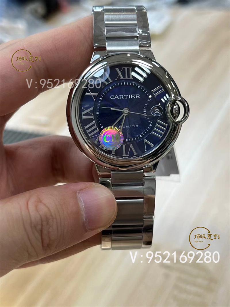 CH廠卡地亞40mm藍(lán)氣球快拆表帶做工值得入手嗎-復(fù)刻表