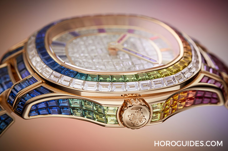 Ladies First！百達翡麗最新Aquanaut Luce「彩虹」三問表與Nautilus織紋復合表帶-復刻表