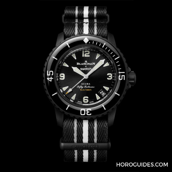 太驚喜！更貼近五十噚腕表神韻的黑色調Blancpain × Swatch聯(lián)名表款「Ocean of Storm」現身-復刻表