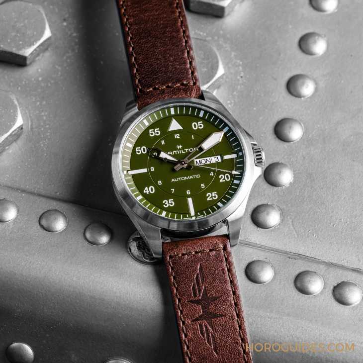 設(shè)計(jì)微調(diào)、新增尺寸，HAMILTON Khaki Aviation Pilot系列七款新作再現(xiàn)軍風(fēng)-復(fù)刻表