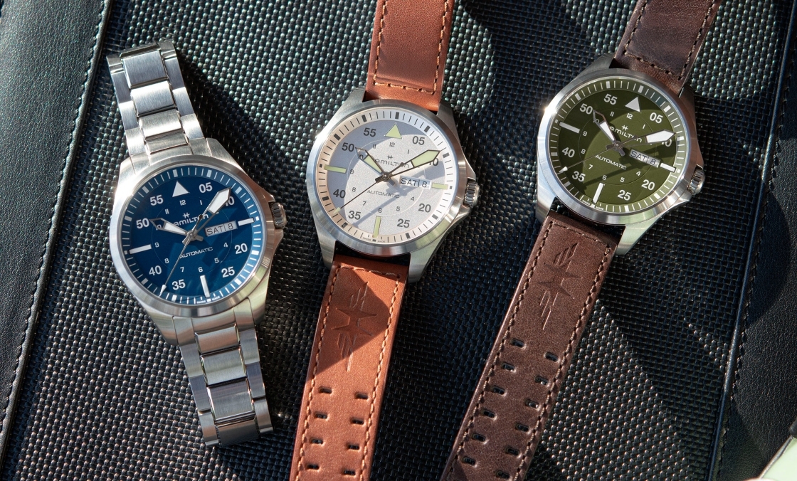 設(shè)計(jì)微調(diào)、新增尺寸，HAMILTON Khaki Aviation Pilot系列七款新作再現(xiàn)軍風(fēng)-復(fù)刻表