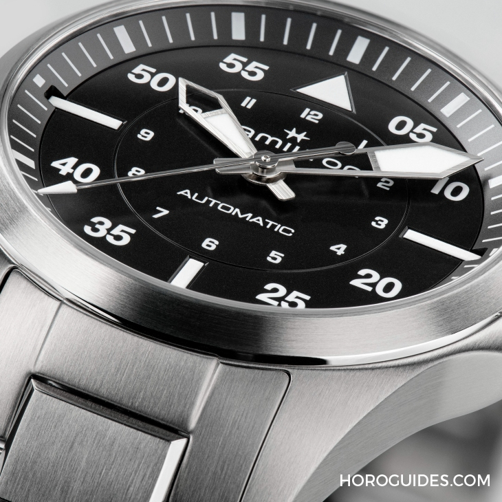 設(shè)計(jì)微調(diào)、新增尺寸，HAMILTON Khaki Aviation Pilot系列七款新作再現(xiàn)軍風(fēng)-復(fù)刻表