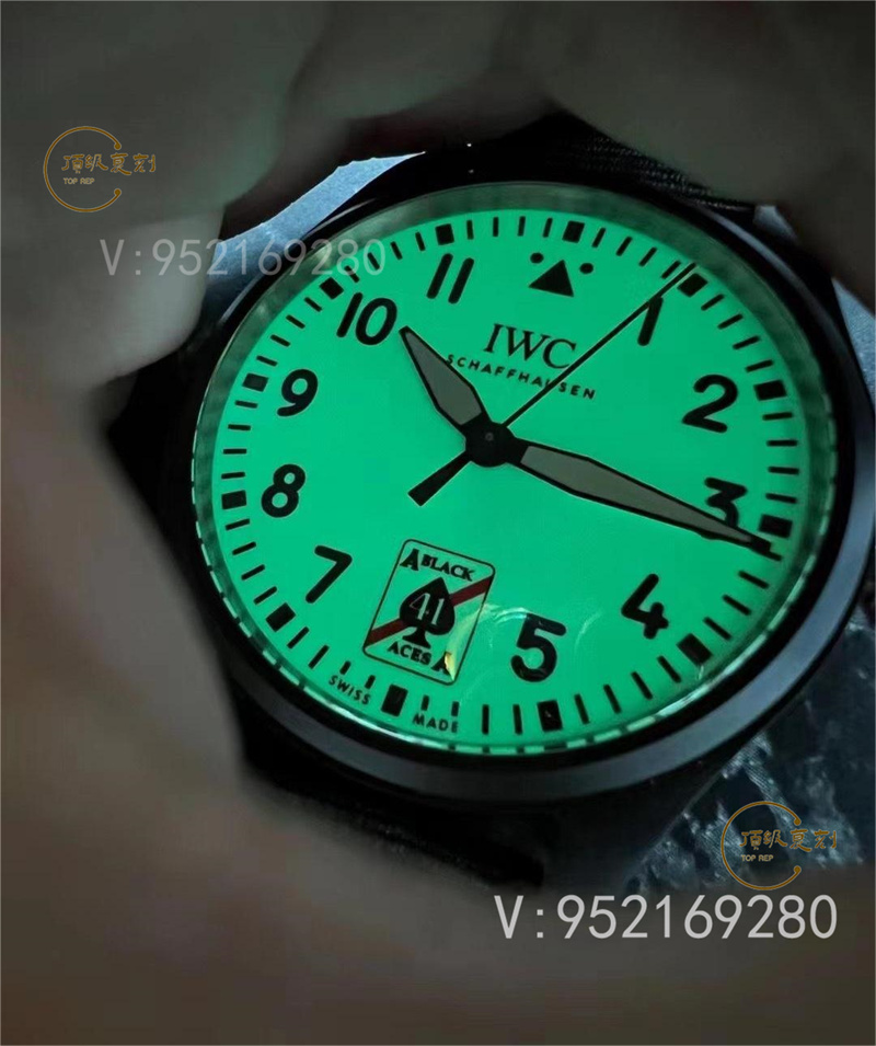 M+廠萬國馬克飛行員黑桃A超級(jí)夜光表如何,表盤夜光對(duì)版嗎-復(fù)刻表