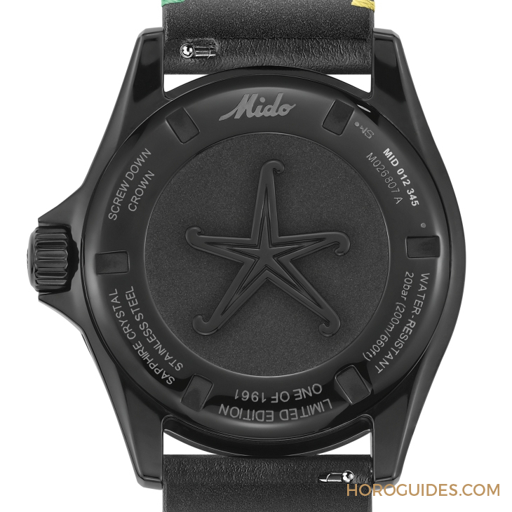 漆黑中的復(fù)古“彩虹圈”! MIDO再度推出Ocean Star Decompression Timer 1961復(fù)刻限量版-復(fù)刻表