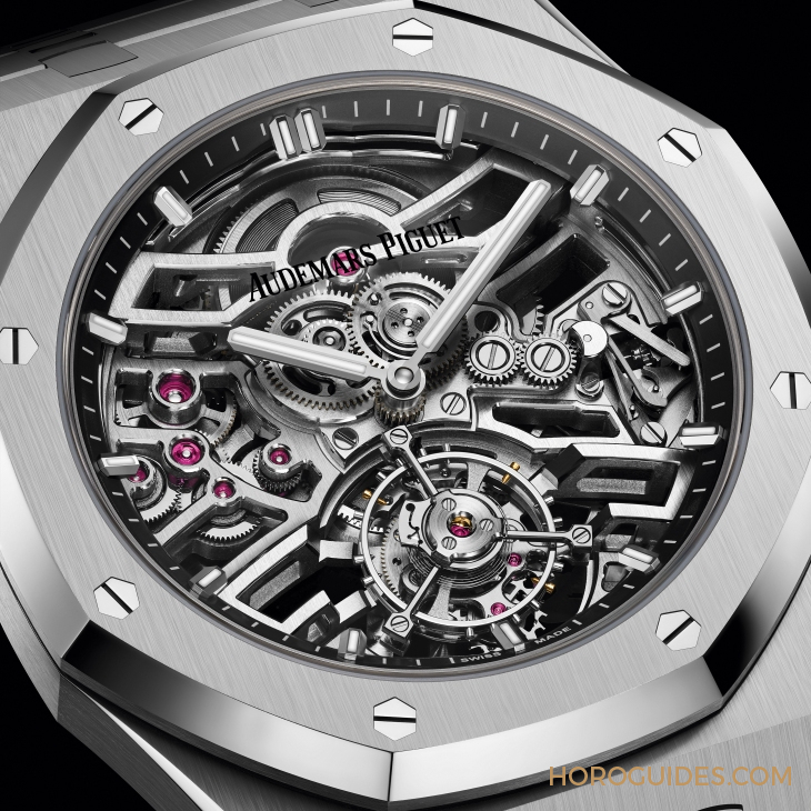 愛彼Royal Oak自動(dòng)上鏈飛行陀飛輪鏤空腕表:技術(shù)與藝術(shù)的融合-復(fù)刻表